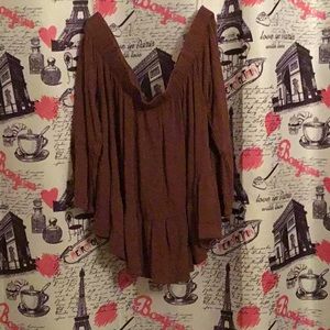 Off the shoulder peasant top